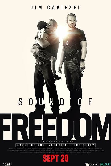 На фото постер фильма Звук свободы (2023)