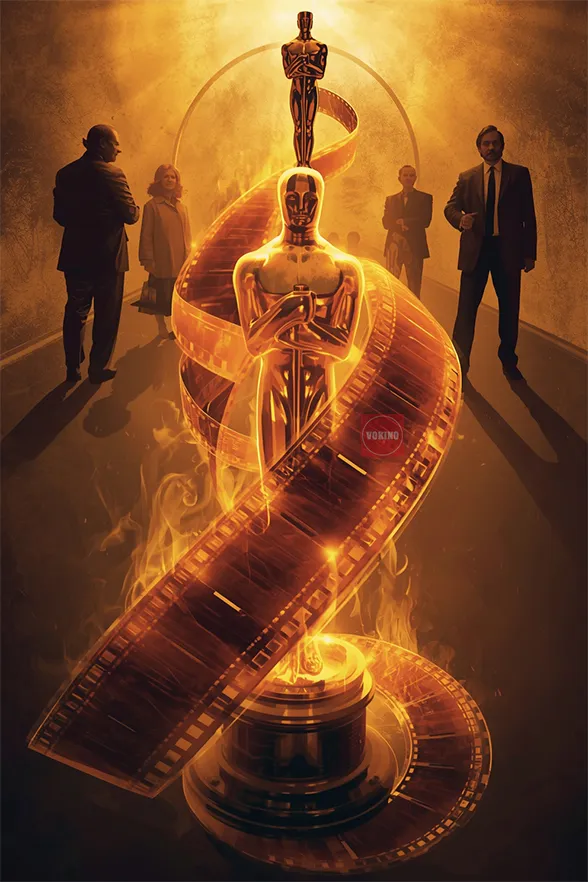 Три статуэтки Оскар и силуэты великих режиссёров